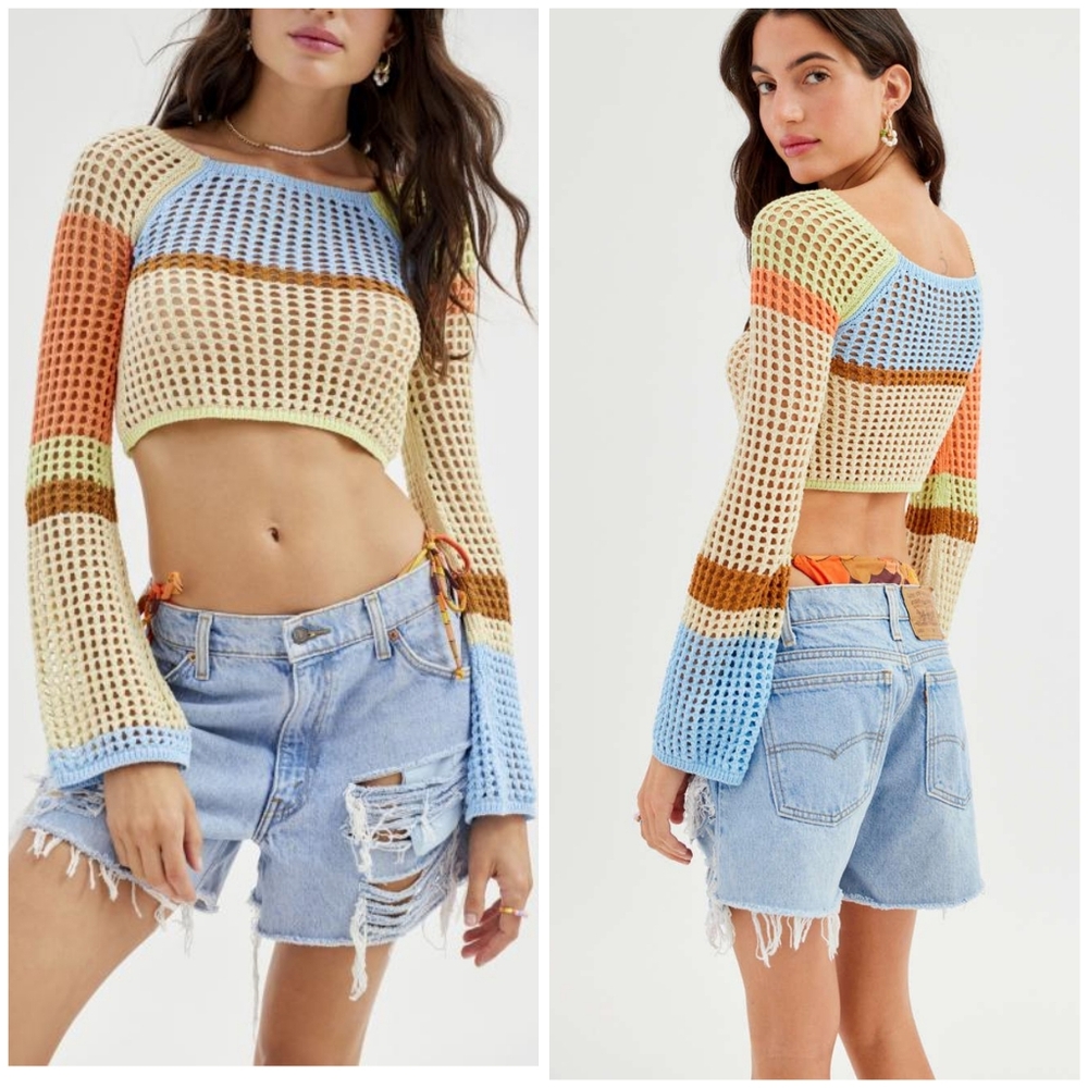 UO Chloe open knit sweater size S
